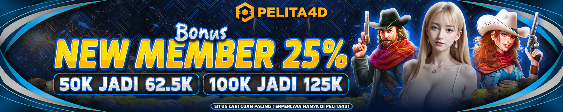 Pelita4D New Member 25%